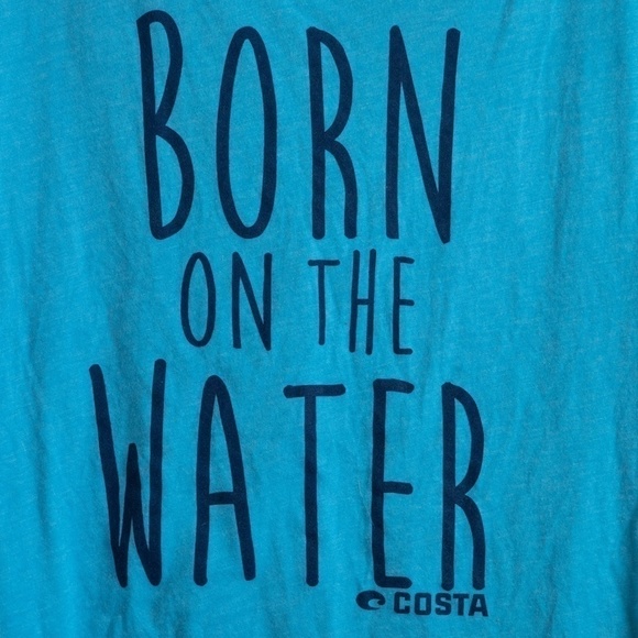 Costa "Born on the Water" blue t-shirt-M - Picture 2 of 4